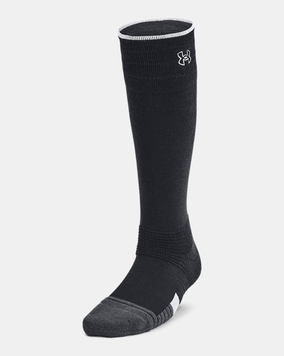Women's UA Alto Over-The-Calf Socks in Black image number 1